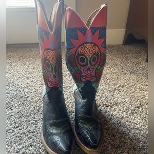 Cinch Sugar Skull Cowboy Boots
